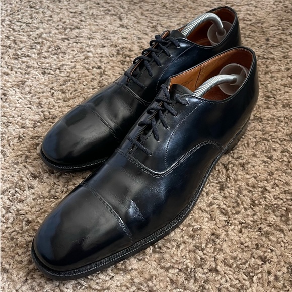 Church’s Custom Grade Black Leather Cap-Toe Oxfords Men’s Size 10.5AA - Picture 1 of 12